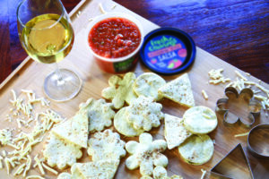 Flour tortillas cut in shapes