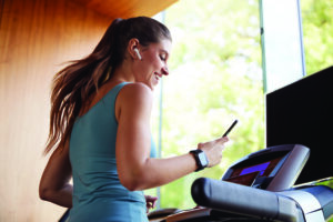 Woman at treadmill